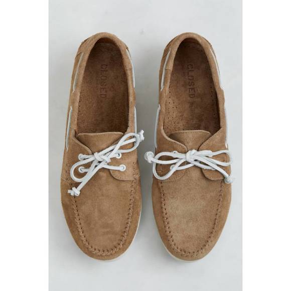 NEW CLOSED men's boat shoe in flint grey - Picture 3 of 3